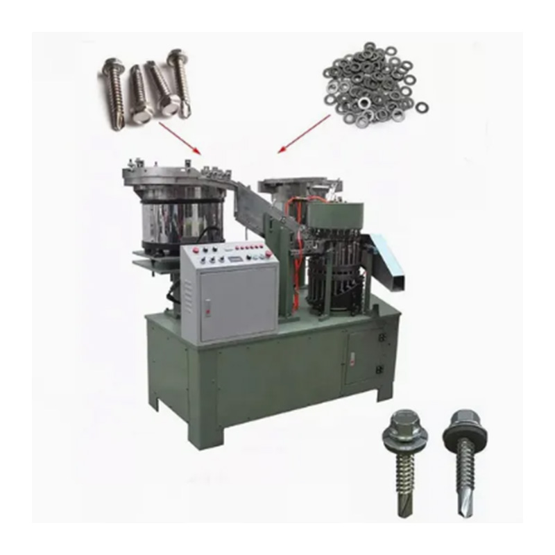 Macchina per l'assemblaggio di rondelle per viti autoperforanti